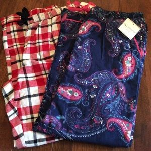 Liz Claiborne Pajama Bottoms. Set of 2. NWT! PL
